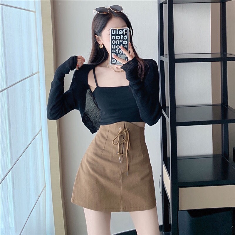 Chân váy chữ A IELGY lưng cao dáng ôm thời trang cho nữ