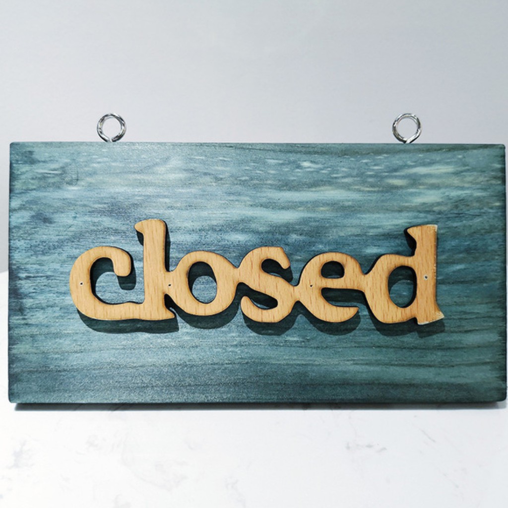 Bảng treo Open, Close, Welcome trang trí