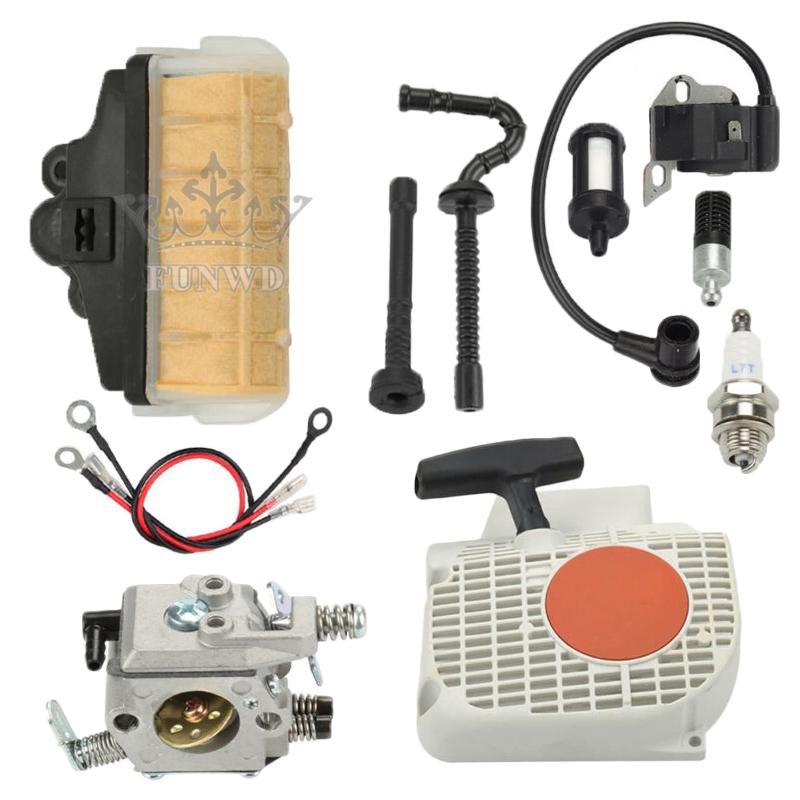 Bộ chế hòa khí lọc không khí/ lọc dầu 023 025 MS210 cho máy cưa Stihl MS230 MS250 021