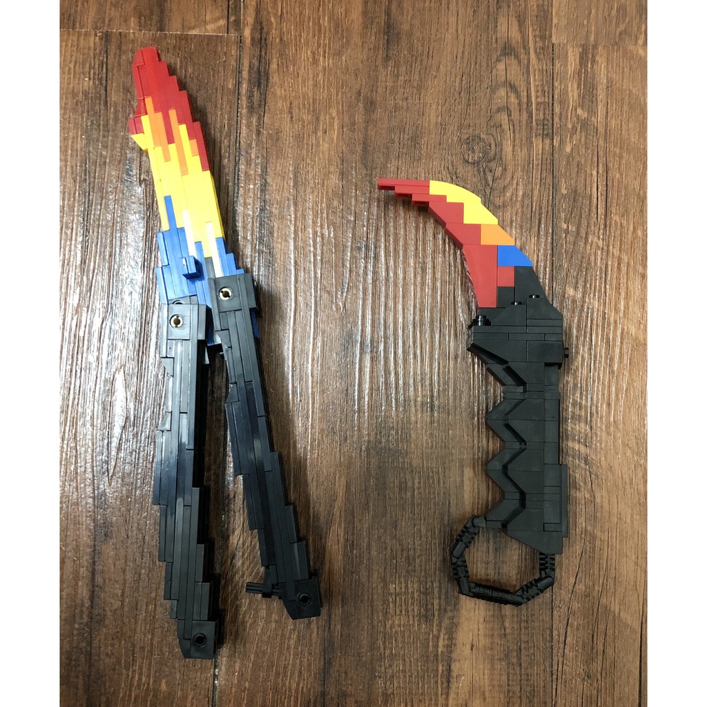 Đồ chơi lắp ghép Lego Mô hình CSGO Karambit / Butterfly / Flip