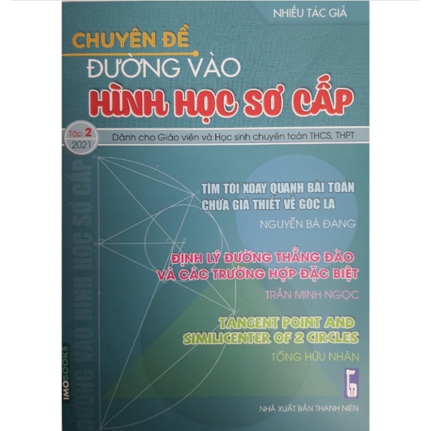 Sách - Combo Chuyên Đề Đường Vào Hình Học Sơ Cấp (Số 1+Số 2+Số 3)