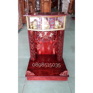 bàn thờ thần tài ông địa có hộp đèn 48 x 68cm