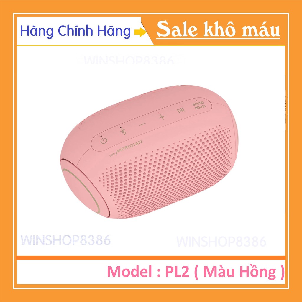 [Mã 151ELSALE hoàn 7% đơn 300K] Loa Xboom Bluetooth LG PL2P Màu Hồng 100% Chính Hãng