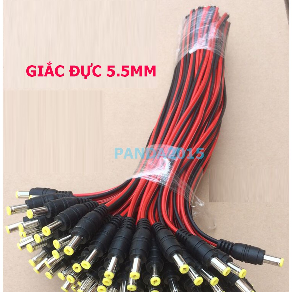Giắc đực/ Giắc cái 5.5mm (có dây)