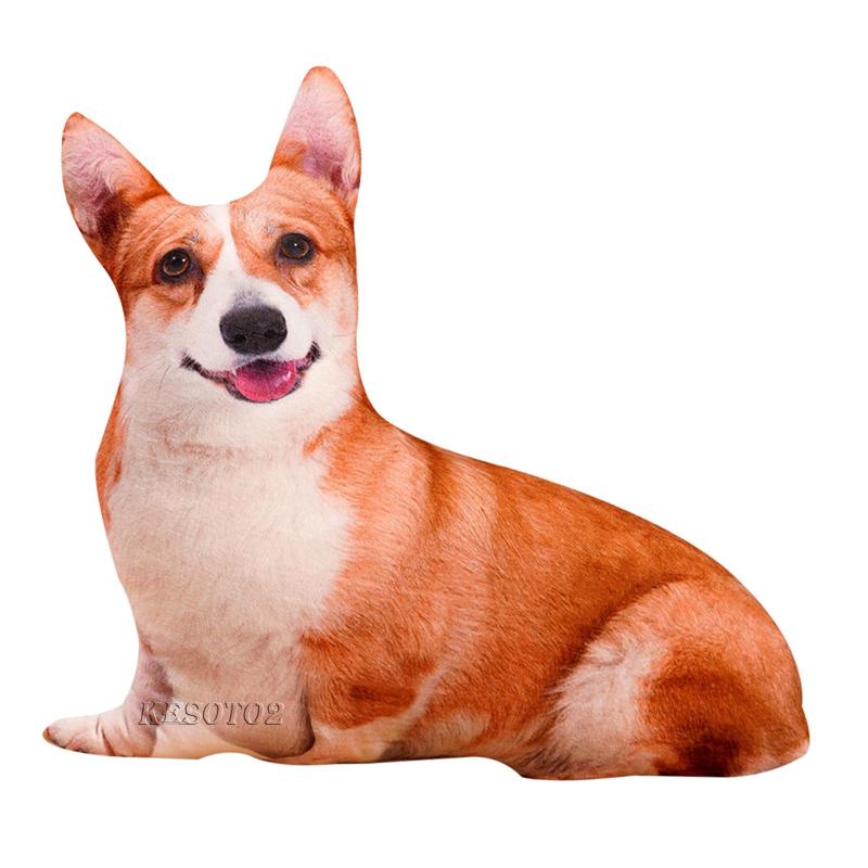 Bộ 2 Thú Nhồi Bông Hình Chú Chó Đáng Yêu Trang Trí Nhà Cửa