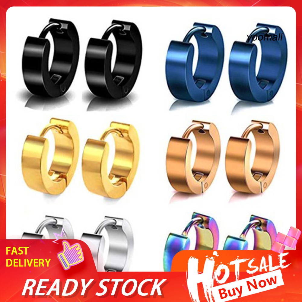 1 Khuyên Tai Unisex Bằng Thép Titan