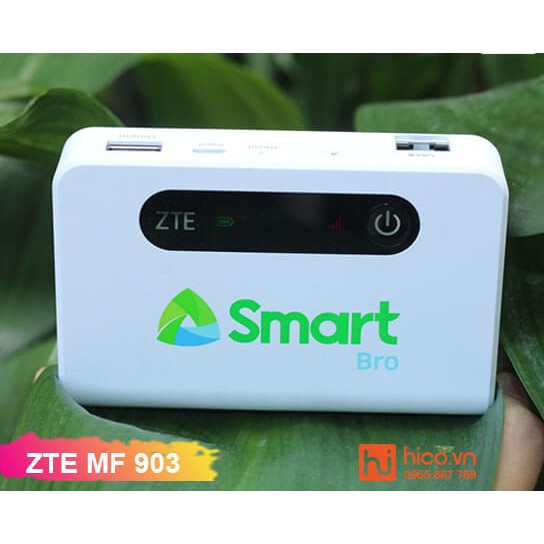 Bộ Phát Wifi 3G 4G ZTE MF903 - Pin 5200mAh Kiêm Sạc Dự Phòng+ Cổng LAN