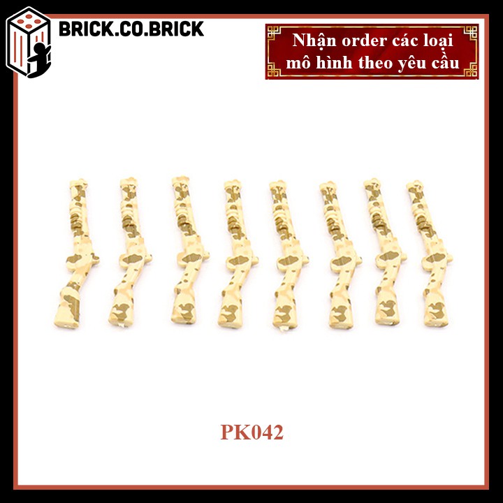 Phụ kiện MOC Army Vũ Khí Hiện Đại  Đồ chơi Lắp ráp Minifig Mô hình Sáng tạo Trang trí Quân đội - PK042