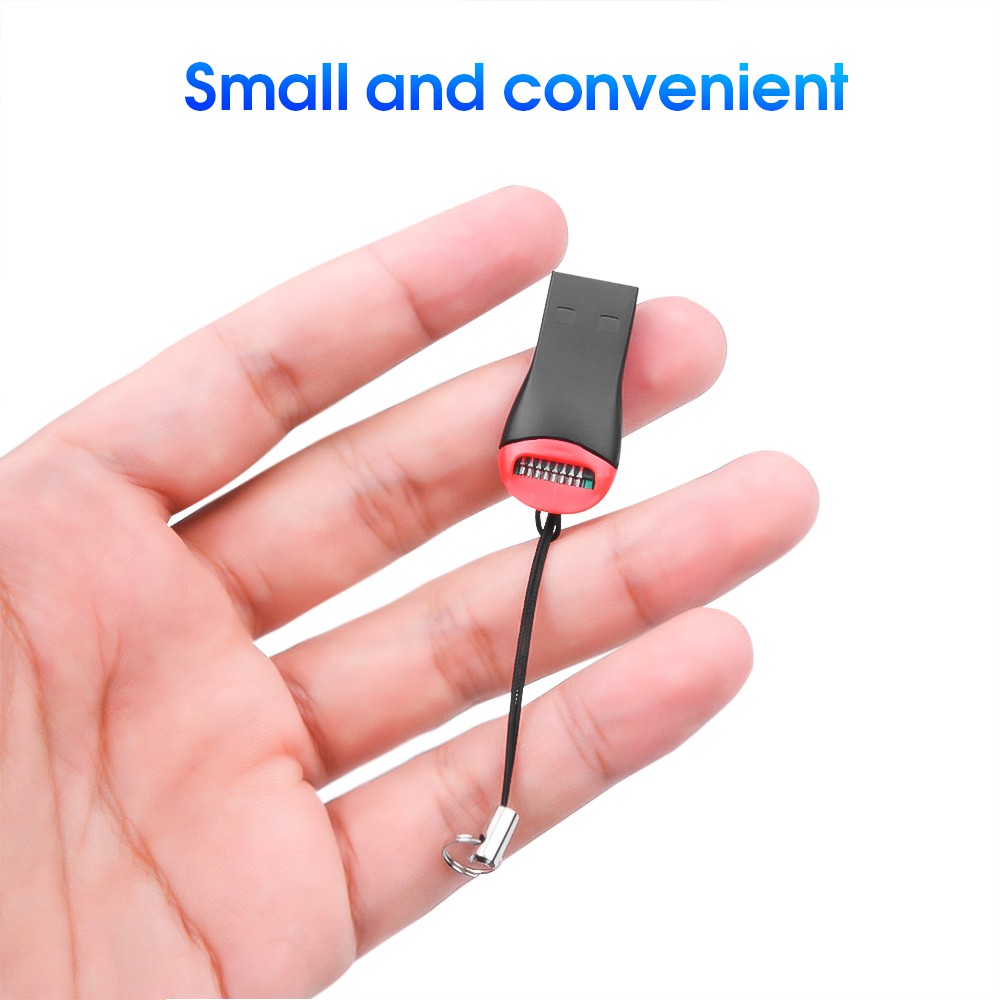 USB 2.0 Flash Memory Card Reader Micro SD SDHC TF Adapter For PC Laptop