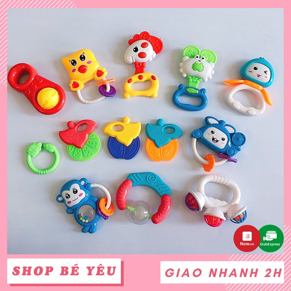 Xúc xắc cho bé  𝑭𝒓𝒆𝒆𝒔𝒉𝒊𝒑  Túi đồ chơi xúc xắc 10 món Toys House
