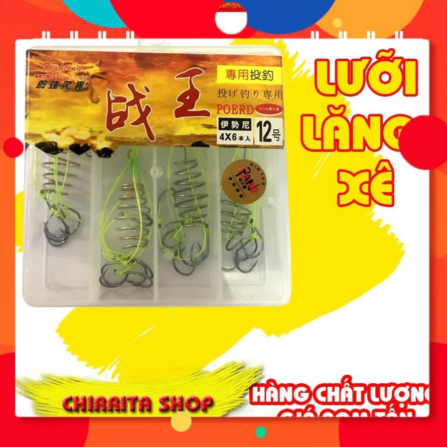 Lưỡi Câu Cá Lăng Xê - Combo 4 Lưỡi - Có Nhiều Size - 3M3T