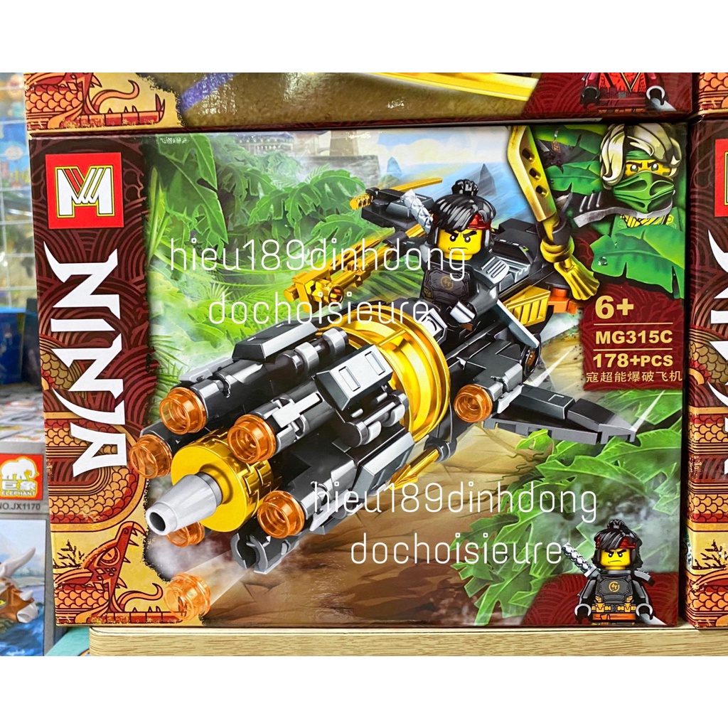 Lắp ráp xếp hình Ninjago Xe và thuyền của các ninja MG 315