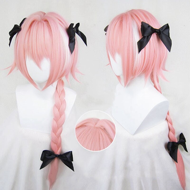 Tóc Giả Dài Màu Hồng Hóa Trang Nhân Vật anime fate/ Singapore Pha astolfo