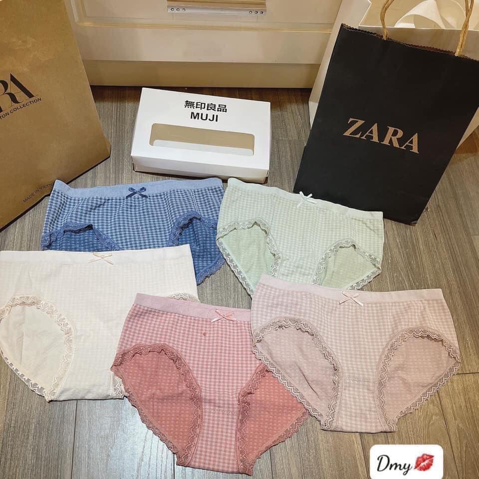 Combo 10c Quần Lót Nữ ❤️FREESHIP❤️ Chíp Nữ Cotton  Thun Lạnh Sexy Quyến Rũ Phối Nơ Kẻ Caro Viền Ren Kháng Khuẩn Cao Cấp