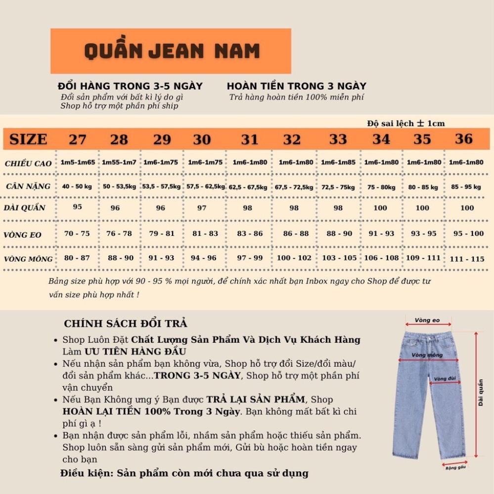 Quần Jeans nam clowdy.store ,quần baggy nam  jean đen nam ống suông, rộng, hottrend 2021 . ,