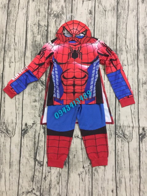 Quần áo Siêu nhân Spiderman cơ bắp in 3D