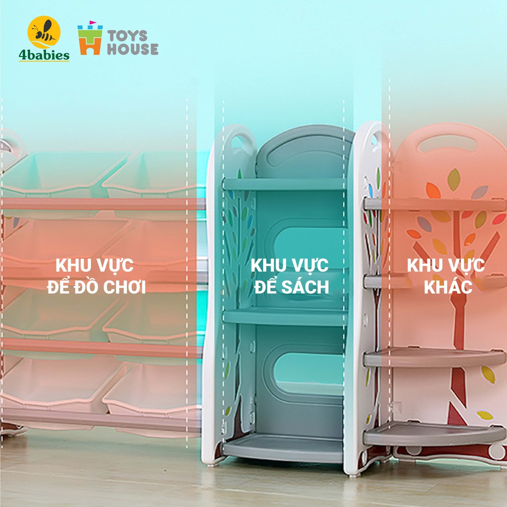 Kệ để đồ chơi, đồ dùng đa năng cho bé hình cây Toyshouse WM21E122 chính hãng cao cấp 85/120 *