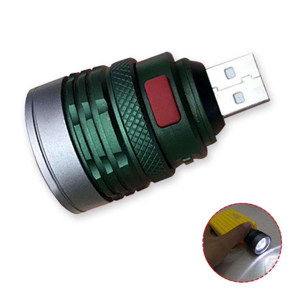 Đèn Đọc Sách Q5 Linterna Mini 3 Chế Độ Sáng Có Cổng Sạc USB