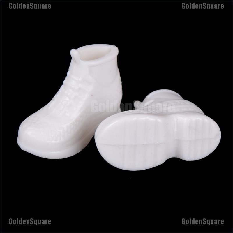 10 Đôi Giày Thể Thao Màu Trắng Cho Búp Bê