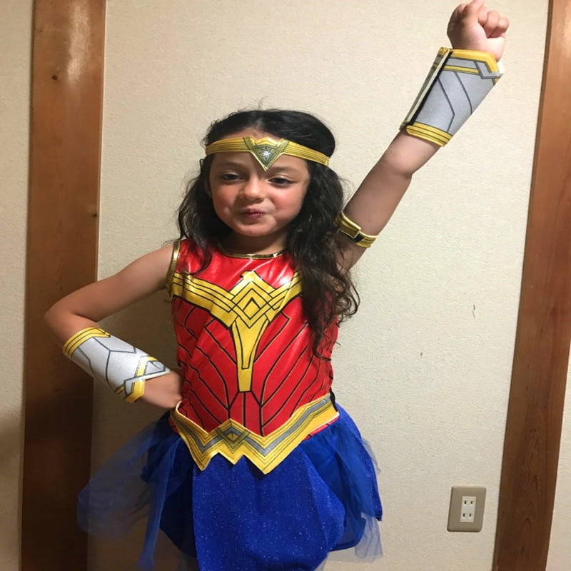 Trang Phục Hóa Trang Wonder Woman Cho Bé Gái