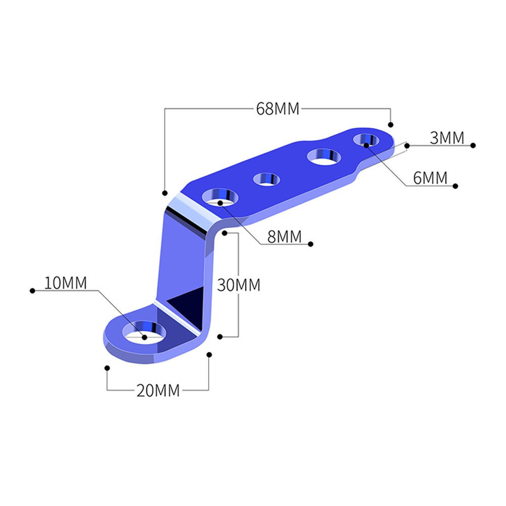 Khung đỡ ngoài nối đèn pha/gương chiếu hậu đa năng cho xe mô tô