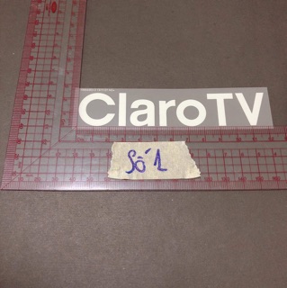 Sticker ủi, hình ủi, patch ủi chữ Claro (Phụ liệu may vá trang trí quần áo may mặc, Handmade, DIY)