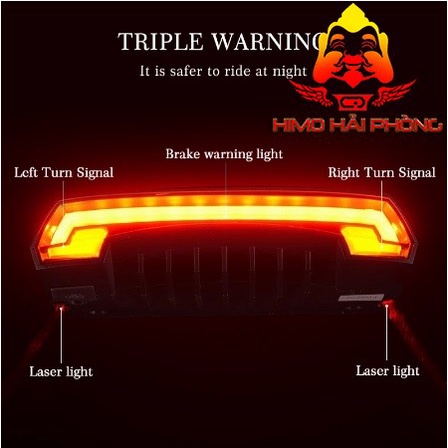 Đèn hậu đèn xi nhan LED xe đạp Điều khiển từ xa ROCKBROS