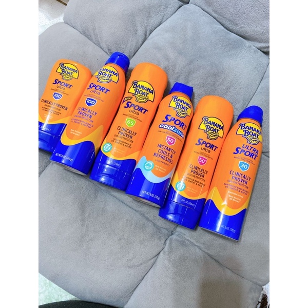 Xịt chống nắng Banana Boat Ultra Sport SPF 30, 50, 65, 100