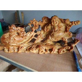 Tượng Di Lặc Gỗ Huyết Long