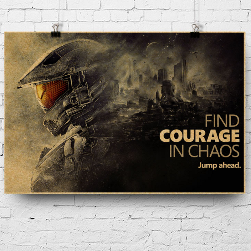 1 Poster Game Halo 5: Guardians Master Chief Trang Trí Tường