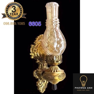 Đèn Tường Trang Trí Hình Đèn Dầu Trang trí nội thất, phòng thờ MÃ 6605 cổ điển sang trọng