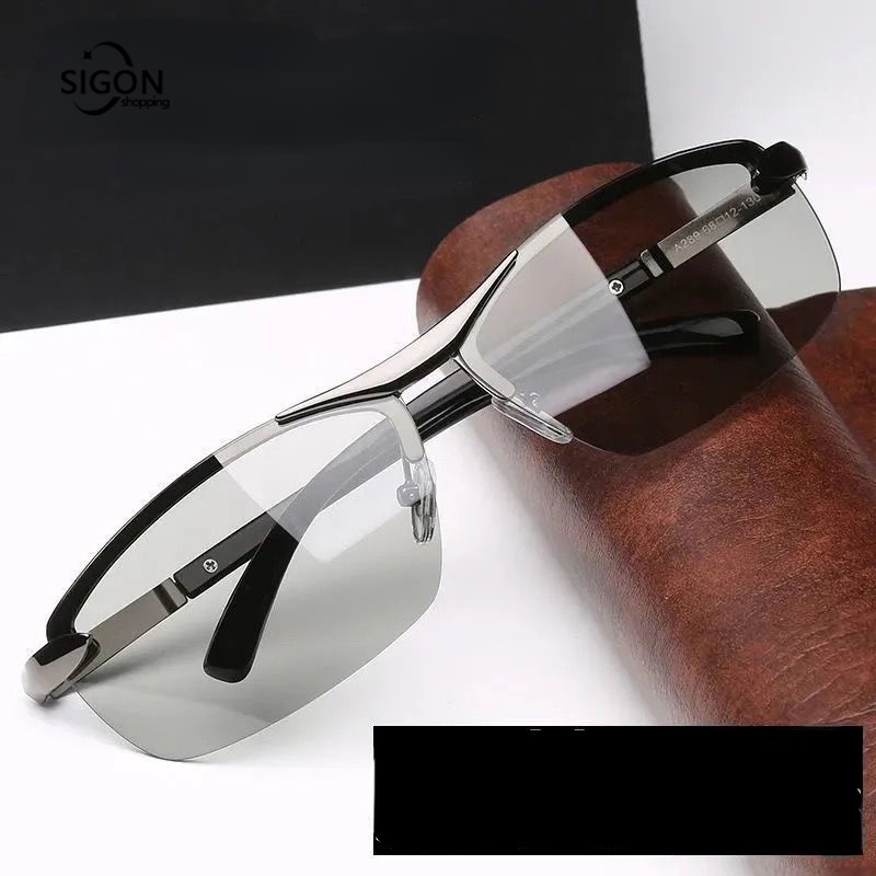 Kính Mát Phân Cực Chống Bức Xạ Thay Đổi Màu Sắc Dành Cho Nam