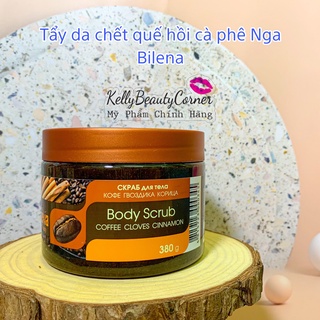 Tẩy tế bào chết quế hồi cà phê nga bilena 380ml