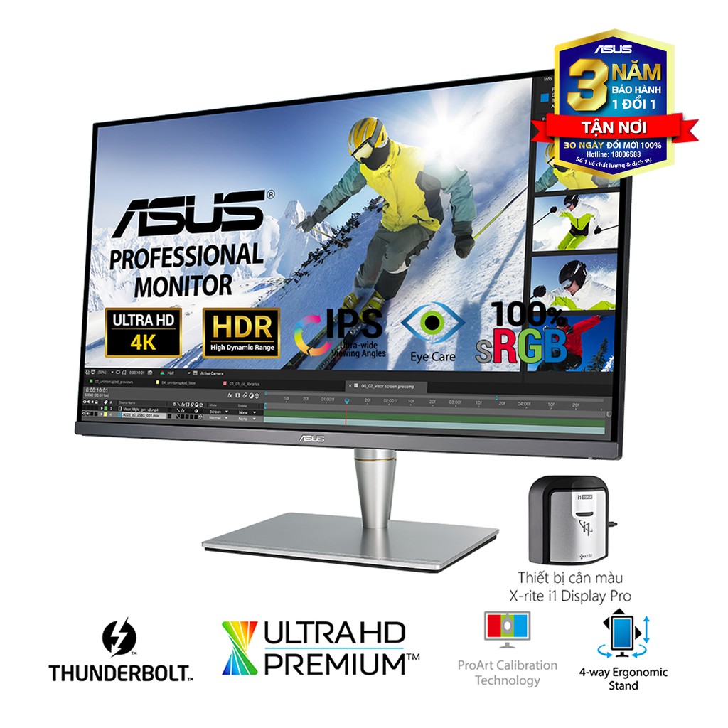 Màn hình Asus ProArt PA32UCK (32 inch/4K/IPS/HDR/100% sRGB) Hàng Chính Hãng