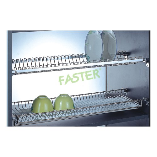 Giá bát cố định tủ trên 2 tầng inox nan FASTER FS RS 700/800/900I