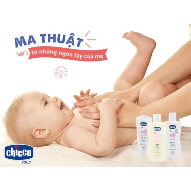 [Chính Hãng] Dầu Mát-Xa Chiết Xuất Cám Gạo 0M+ Chicco 200ml CHO BÉ (CO114265)