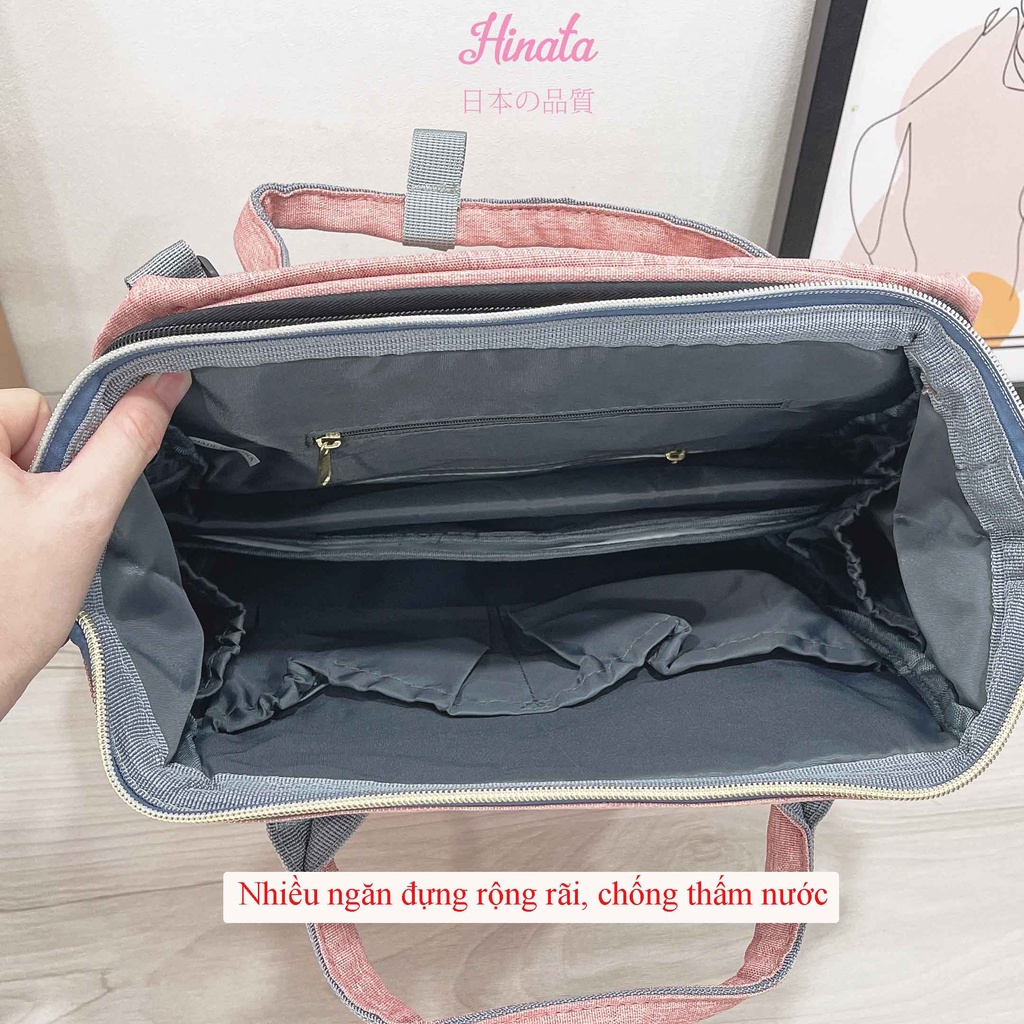 Ba lô nôi di động HINATA - Mẹ dễ dàng thay tả bỉm cho bé mỗi khi ra ngoài, tiện dùng mọi lúc mọi nơi BL04