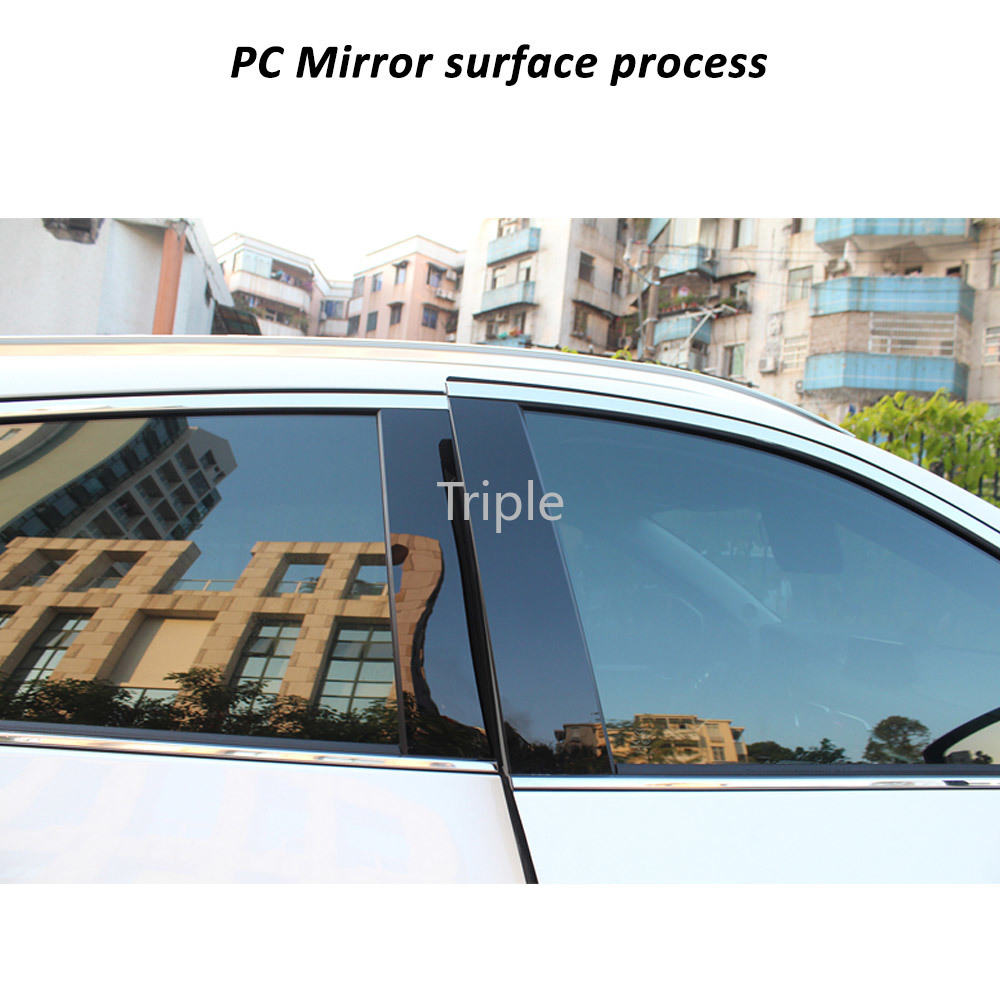 10PCS Car Window Piano Glossy Black Column B C Pillar Trim Cover For Mazda CX5 2011 2012 2013 2014 2015 2016 Door Window Pillars Sticker Protector