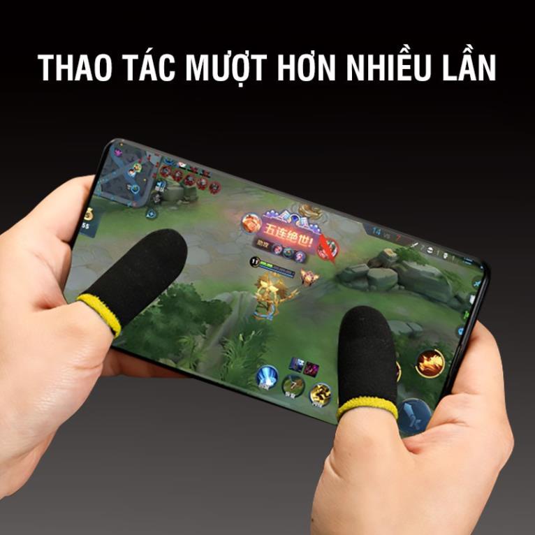 Bao Tay Gaming Cho Điện Thoại, Găng Tay Chơi Game FreeFire, Pubg Mobile, Liên Quân - Cảm Ứng Mượt - Chống Mồ Hôi Tay