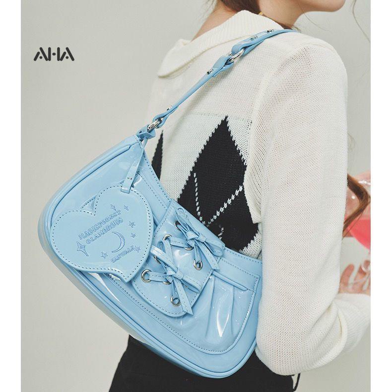 Túi xách AHA official đeo vai chất liệu da cao cấp thời trang cho nữ