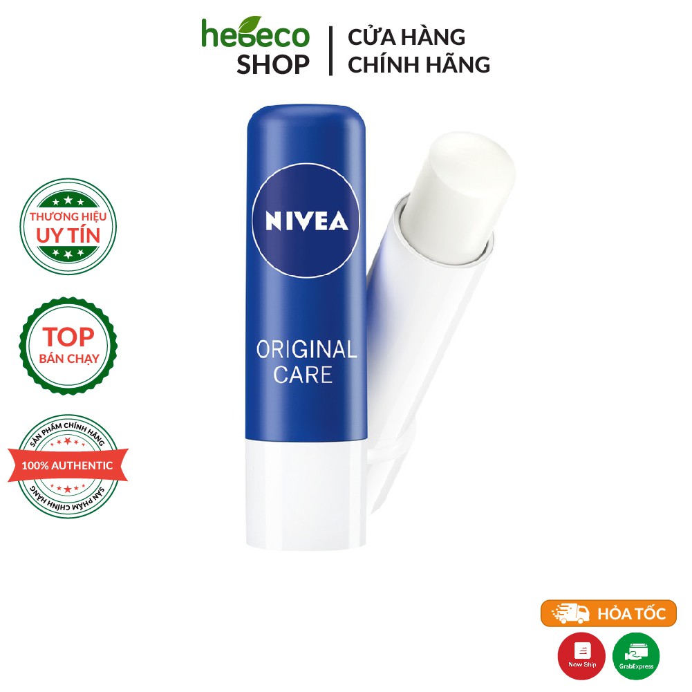 Son dưỡng ẩm chuyên sâu Nivea Original Care (4.8g) - Đức Chính Hãng