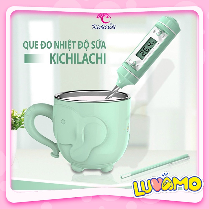 Nhiệt kế đo nước pha sữa, đo nhiệt độ nước, thức ăn cho bé an toàn tiện dụng luvamo AD223
