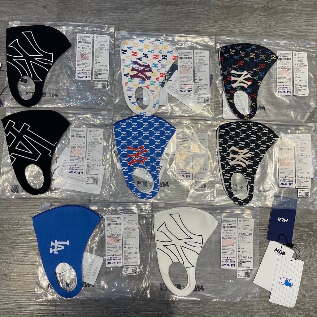 [💖 LINK TỔNG HỢP 💖] Khẩu Trang NY M.L.B MONOGRAM Mask - FULL TEM TAG CODE | ẢNH THẬT | HÀNG CÓ SẴN |