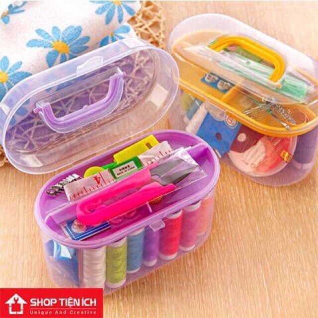 Hộp kim chỉ đa năng nhiều món.