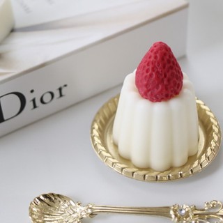 (Tặng kèm nến Dâu) Nến Mi Candle hình bánh Pudding - Nến thơm trang trí chụp ảnh Hàn Quốc Handmade Dễ thương