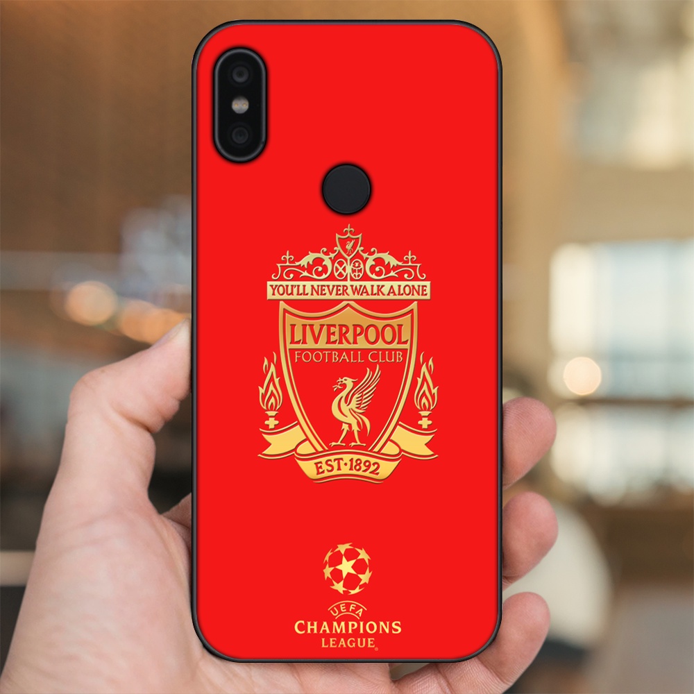 Ốp lưng Xiaomi Redmi S2 viền đen in hình Liverpool FC
