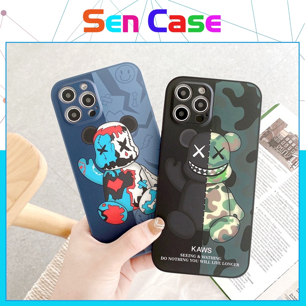 Ốp Lưng Iphone Cạnh Vuông Kaws Seeing.Ốp Lưng Iphone5/5s/6/6plus/6s/6splus/7/7plus/8/8plus/x/xr/xs/11/12/pro/max/proma