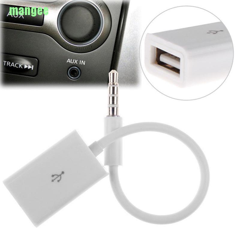 Đầu Chuyển Đổi Âm Thanh Từ Giắc Cắm 3.5mm Sang Cổng Usb 12v Cho Xe Hơi