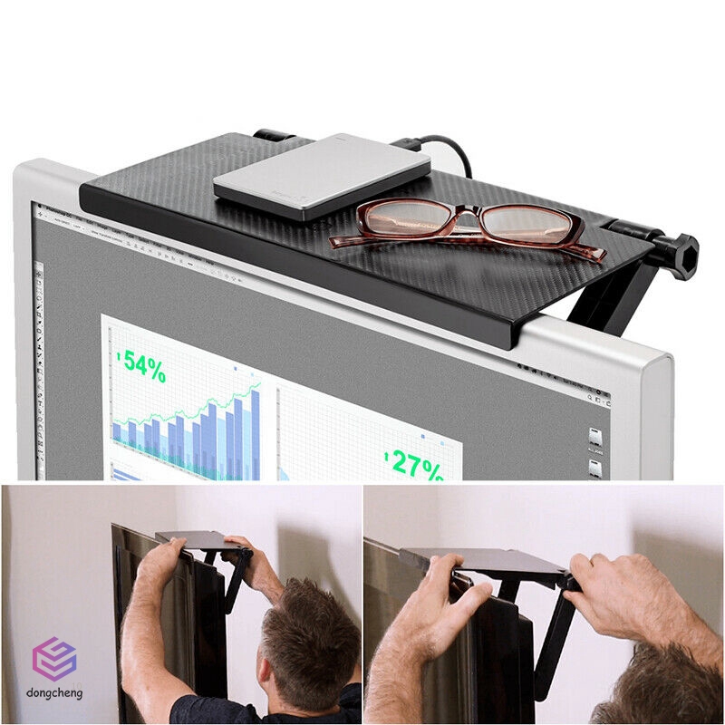 Kệ để đồ đa năng bền chắc gắn trên đầu màn hình TV dùng tại nhà/văn phòng