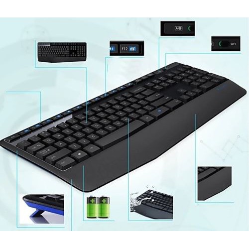 Bộ phím chuột không dây / Combo Wireless Keyboard Mouse LOGITECH MK345 chính hãng - THComputer Q11